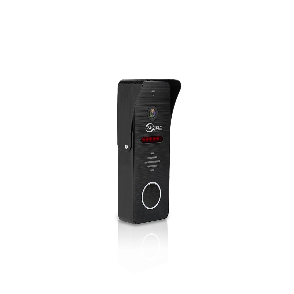 Anjielo 4-Wire Video Intercom System Wired Video Doorbell Single Doorbell With Motection Infrared Night Vision