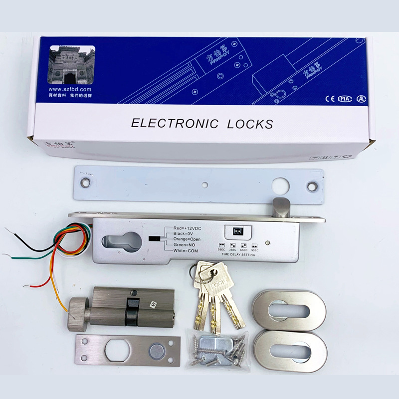 Video intercom delayed feedback electric mortise lock low temperature power-off unlocking power-on unlocking 2 wires normal temperature 5 wires 6 wires NO/NC electric mortise lock