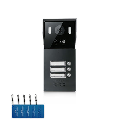 Anjielo 2-Wire Multi-Tenant Video Intercom System with Tuya App, 7/10-Inch Touch Screen, 2MP CMOS, IP65 Doorbell & 128GB TF Card