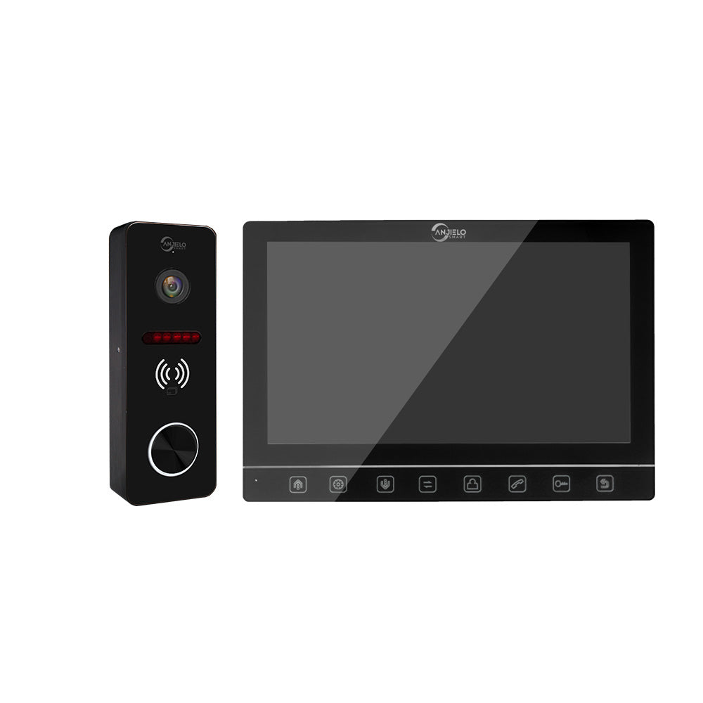 Tuya 7 inch  Screen with Video Doorbell Camera Intercom System IC card unlocking Access Control Smart security device For Apartment