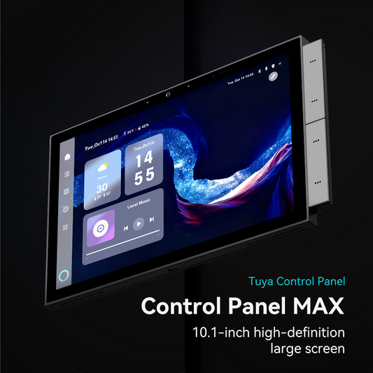 Anjielo 2025 10.1" Tuya Smart Home Automation In-Wall Mount Central Control Switch Panel with Zigbee Hub Gateway Built-in Alexa Voice