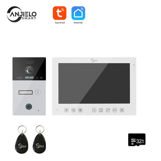 7" WIFI Video Intercom For Apartment 1080P Video Doorphone Call 1/2/3 Floor WIFI Door Bell Tuya Video Intercom For Home