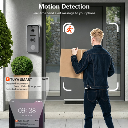Anjielo 4 Wire 7/10 inch Motion Detection Video Intercom System With Photo Frame With Infrared Night Vision for Villa