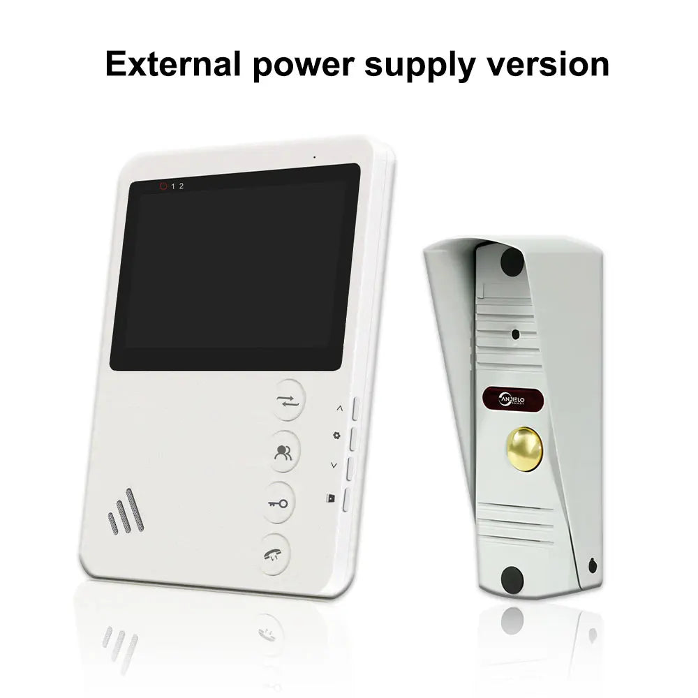 4.3 Inch Monitor Wired Door Phone Metal Doorbell Video Intercom System for Home Apartment Waterproof Night Vision