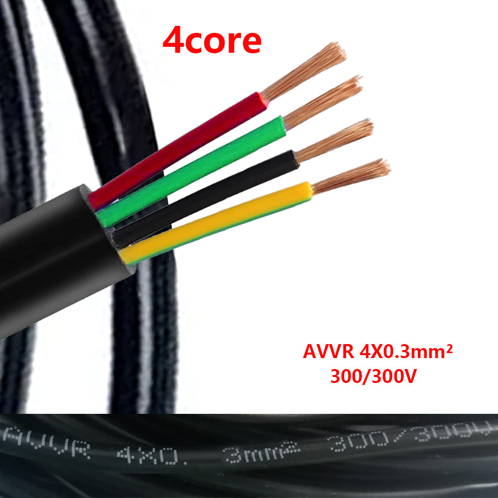 AnjieloSmart  Video Extend Cable 4x0.2/0.3/0.5mm Tinned Copper Wire for Intercom