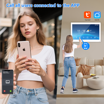 Anjielo Latest 4 wire Video Intercom System Video Doorbell 5 in 1 unlocking for the Apartment Intercom System for Home Villa