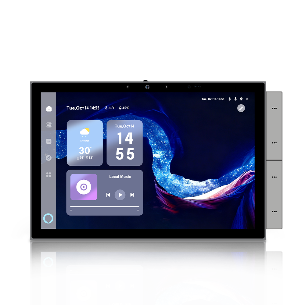 Anjielo 2025 10.1" Tuya Smart Home Automation In-Wall Mount Central Control Switch Panel with Zigbee Hub Gateway Built-in Alexa Voice