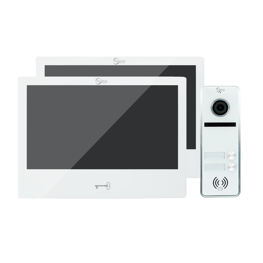 Anjielosmart Tuya Smart Touch Monitor Écran 10 pouces avec vue grand angle Sonnette Caméra Vision nocturne Interphone vidéo pour la maison
