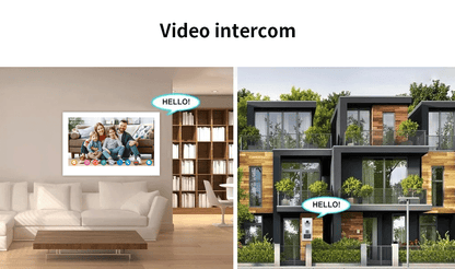 Anjielo Smart 1080P Tuya Smart Video Doorphone for Multi-Apartment Metal Doorbell Video Intercom System AHD 7inch Monitor