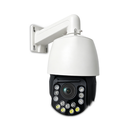 Anjielo 5MP 30X Optical Zoom AI PTZ Speed Dome Camera 1/2.8" Sony Sensor POE+DC12V Two-Way Audio IP66 Weatherproof