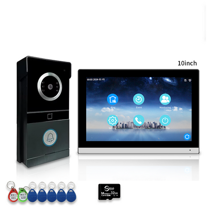 Anjieo IP Video Intercom System  2-Way Audio, HD Camera, Smart Home Doorbell with Remote Access for home
