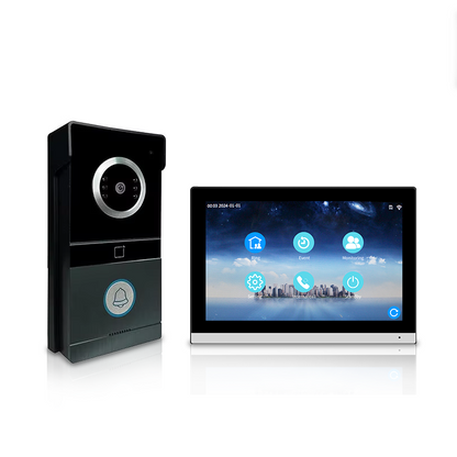 Anjieo IP Video Intercom System  2-Way Audio, HD Camera, Smart Home Doorbell with Remote Access for home