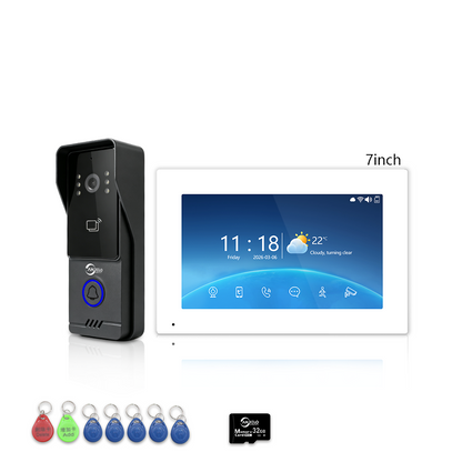 Anjielo Newest 4‑Wire Tuya Smart Life Video Intercom System 7/10 Inch Touch‑Screen 1080P IP65 Multi‑Monitor Doorphone for Villa & Apartment