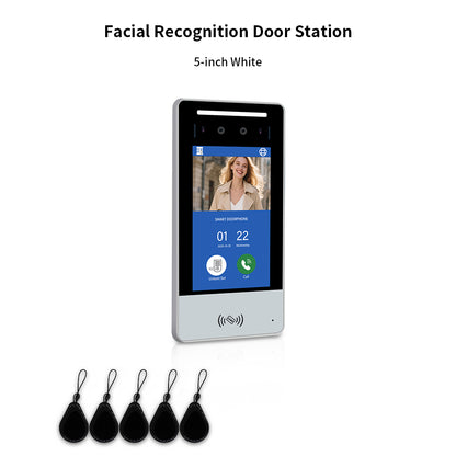 Anjielo IP Video Intercom System with AI Face Recognition, Tuya Smart WiFi, 5-in-1 Unlock, 1080P HD Night Vision & Multi-Story Villa Access Control for Apartment & Building Security