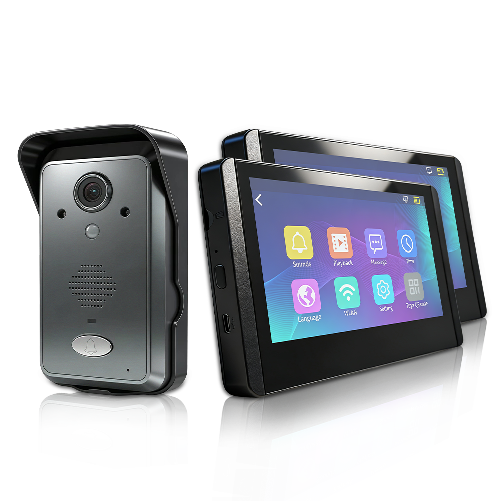 WiFi Halow 7-inch Tuya Wireless Video Intercom with Anti-Tamper Alarm and PIR Human Body Sensor for 24/7 Active Protection