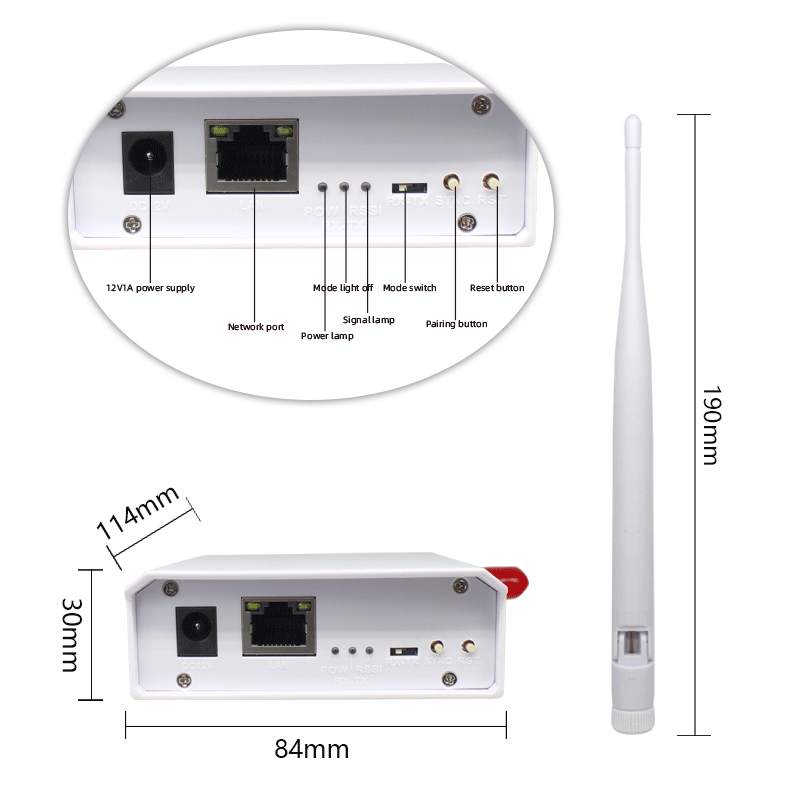 Anjielo WiFi HaLow Wireless Bridge Extender Enhanced Edition for 3km Long Distance Powerful High Gain 2.4&IEEE 802.11ah Antenna Wifi Range Transmission Faster Speed and Stronger Penetration