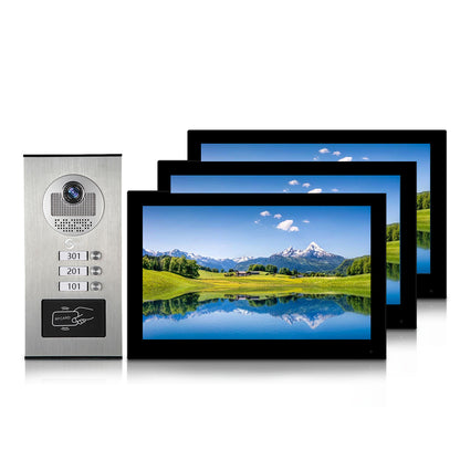 Anjielo Smart 10 inch 1080P Tuya Smart Video Doorphone Metal Doorbell Video Intercom System for Multi-Apartment