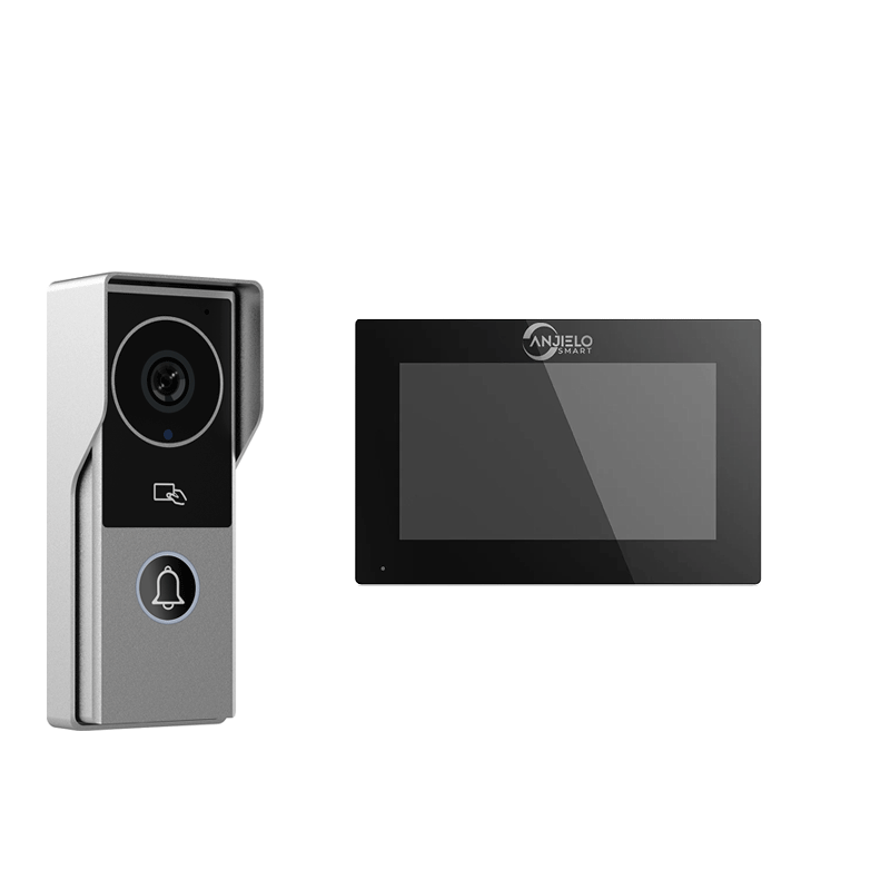 ANJIELOSMART  latest FHD1080P video intercom Doorphone Touch Screen with Wired Doorbell 1080P 140° interfone