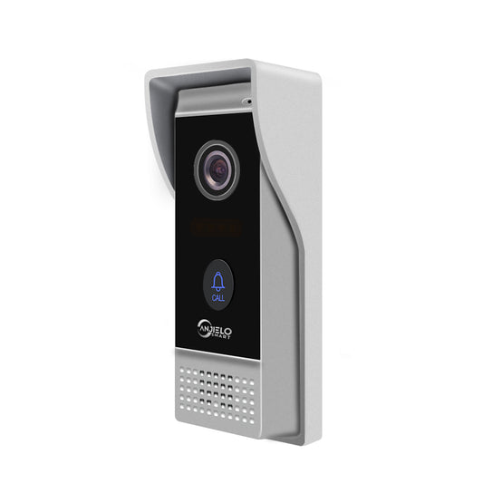 Anjielosmart Sonnette vidéo filaire 1080P avec caméra Accessoires d'interphone vidéo Station extérieure Caméra HD Vision nocturne pour système d'interphone vidéo