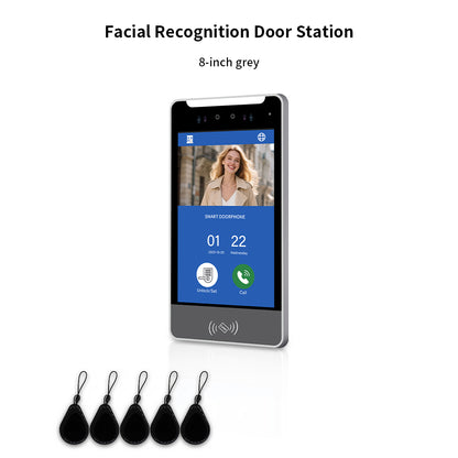 Anjielo IP Video Intercom System with AI Face Recognition, Tuya Smart WiFi, 5-in-1 Unlock, 1080P HD Night Vision & Multi-Story Villa Access Control for Apartment & Building Security