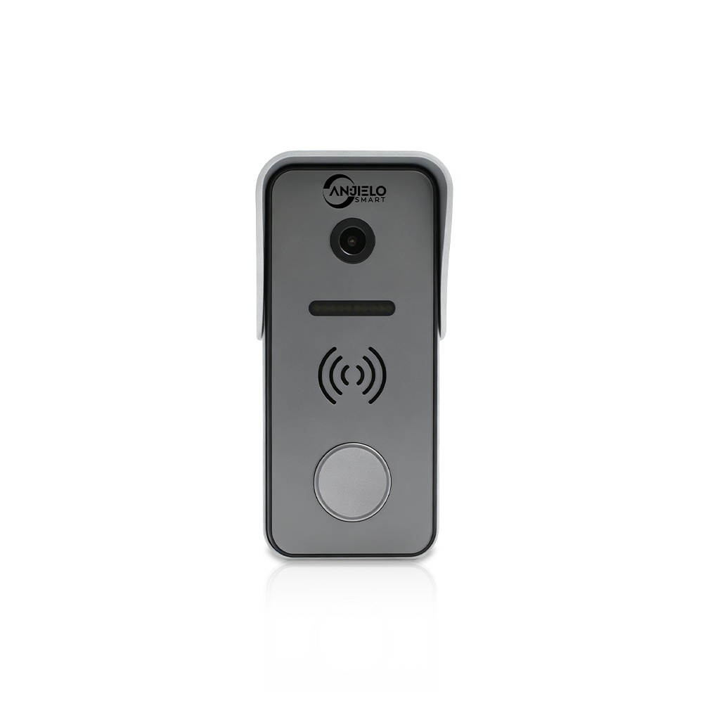 Anjielo 1080P Video Doorbell Intercom System Single Door Station Wired 4-Wire Home Security Intercom