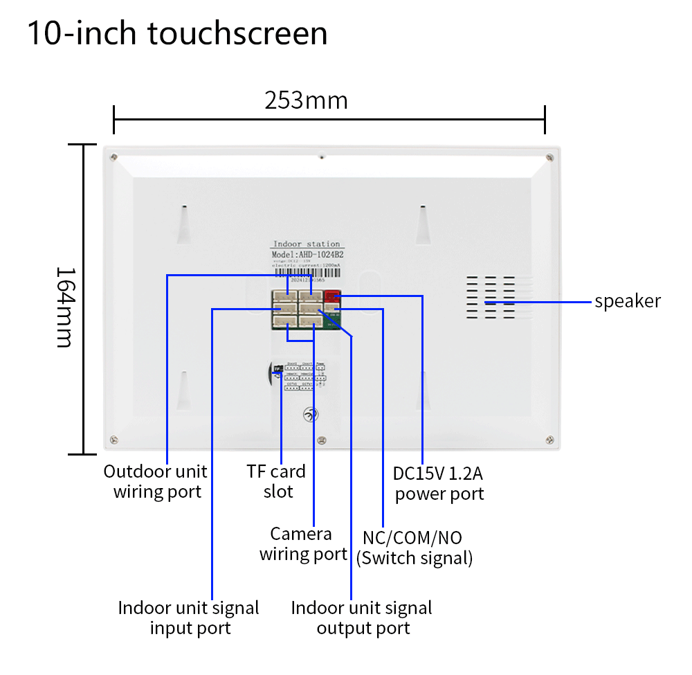 Anjielo 7/10 Inch 4 Wire WiFi Video Intercom System with 5-in-1 Unlock Fingerprint RFID Password App for Home Apartment