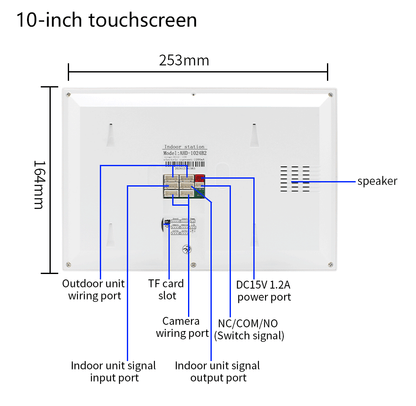 Anjielo 7/10 Inch 4 Wire WiFi Video Intercom System with 5-in-1 Unlock Fingerprint RFID Password App for Home Apartment