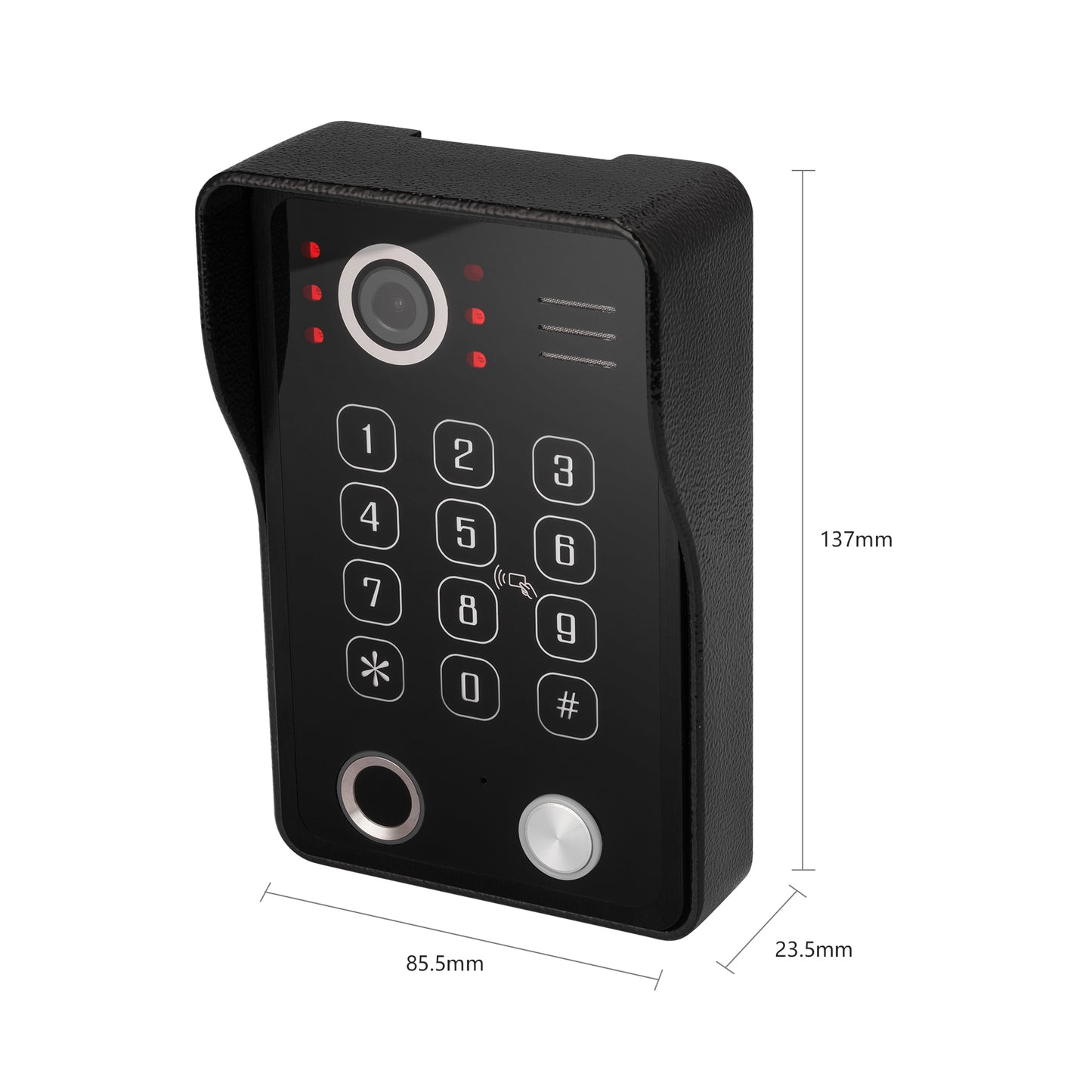 AnjieloSmart  Video DoorPhone DoorBell Waterproof Wide Angle Lens with RFID Card Passcode and fingerprint unlock