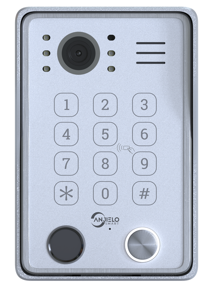 Anjielo 4 Wire Video Intercom System Video Doorbel 7 inch Support Multi-language for Multi Apartment