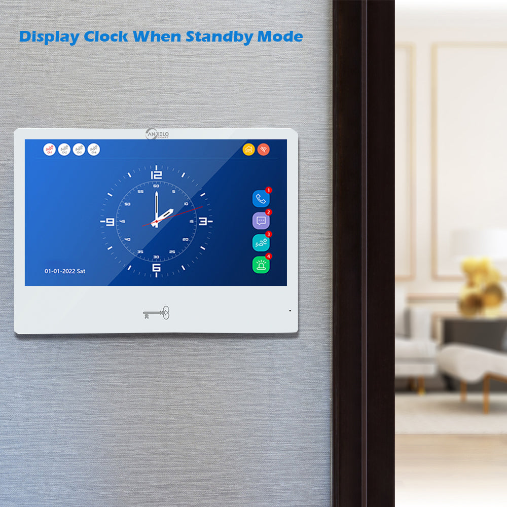 1080P Video Door Phone Intercom System – 10-Inch Wired Touch Monitor With 5-in-1 Unlocking, Motion Detection, Tuya WiFi, 32GB Card Included For Villa & Home