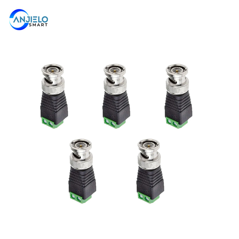 Camera CCTV Connectors BNC UTP Coax CAT5 Video Balun Connector Adapter ...
