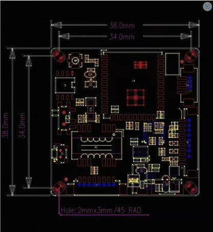 Anjielo WiFi Halow image transmission integrated Module 802.11AH Low-frequency module drone human image transmission module