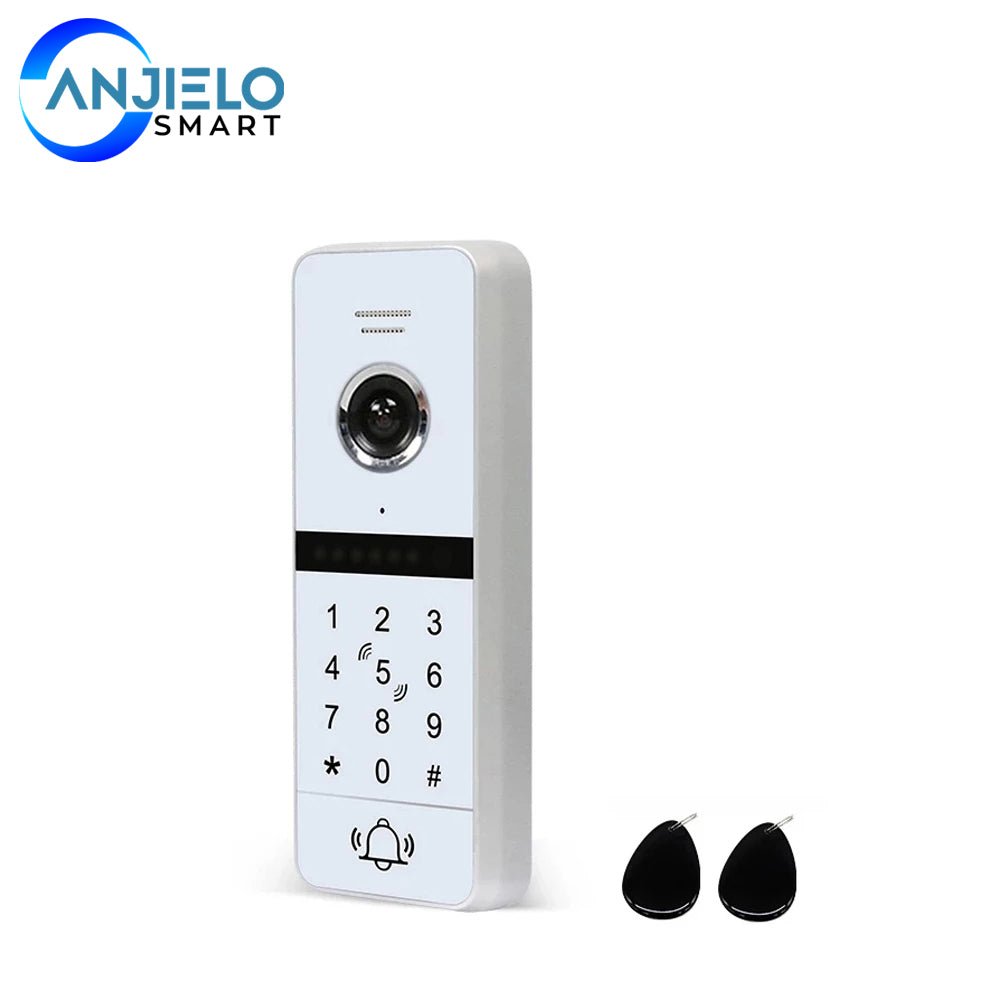 Anjielo 1080P Outdoor Camera with Night Vision Password Unlock RFID Cards Unlock and Waterproof Concected with Monitor