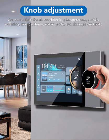 Anjielo 10 Inch Smart Home Touch Control Panel Tuya Wifi Wall Amplifier Built in Zigbee Gateway Support Remote Control