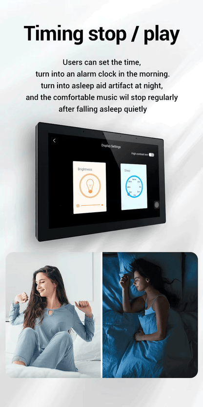 Anjielo 10 Inch Smart Home Touch Control Panel Tuya Wifi Wall Amplifier Built in Zigbee Gateway Support Remote Control