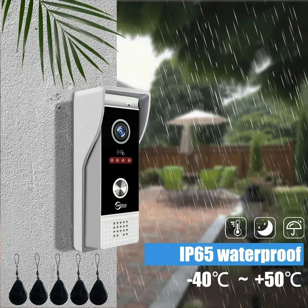 Metal Doorbell Video Intercom Outdoor Unit Compatible CVBS/720P/1080P ...