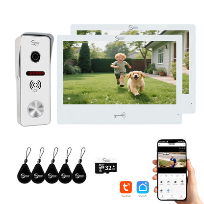 Anjielo Video Doorbell Apartment System Touch Monitor Wireless WiFi 1080P Camera Support Real-time Monitoring