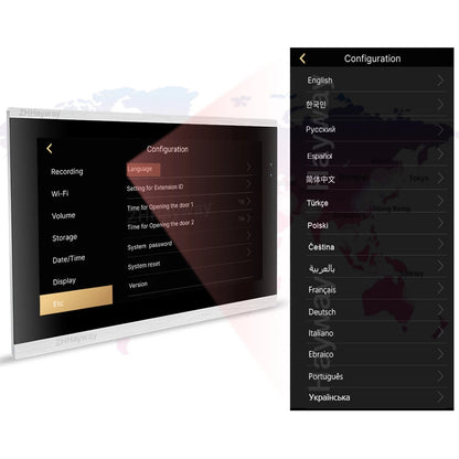 10 inch HD video intercom 1080P home doorbell Tuya app wireless video intercom unlocking mobile detection