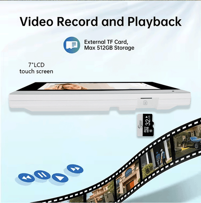 Anjielo two Wire door intercom system Tuya smart home with night vision camera doorbell and RFID card unlocking 7/10 touch screen security system