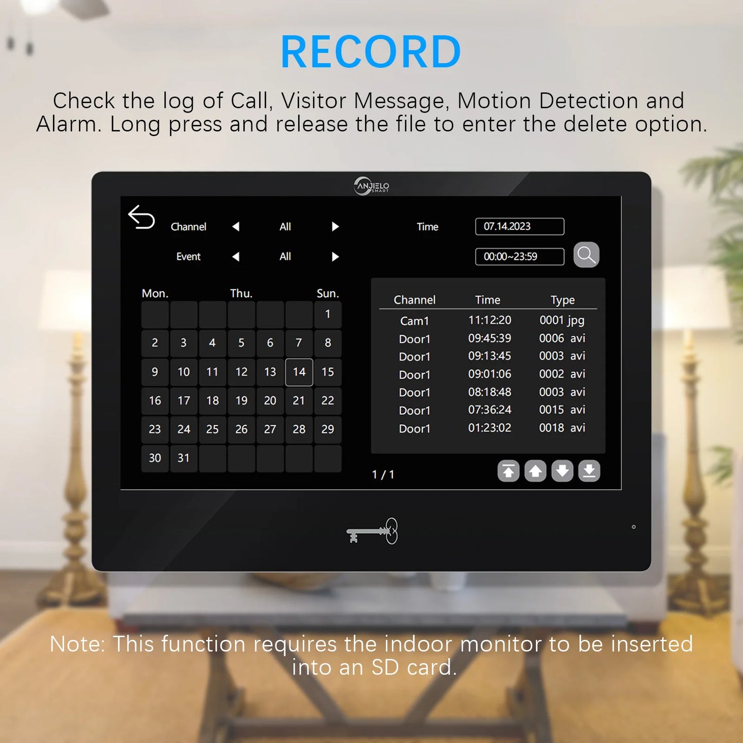 Tuya 10 Inch Video Intercom Touch Screen with Wired Doorbell 1080P APP ...