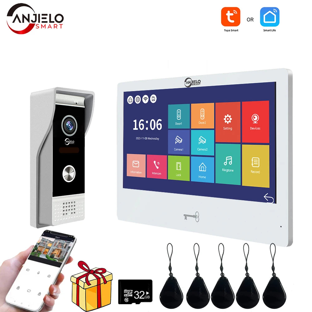 Video Intercom Distributor Video Intercom 1080P System DoorPhone for Home Wireless WiFi Smart Vid ...