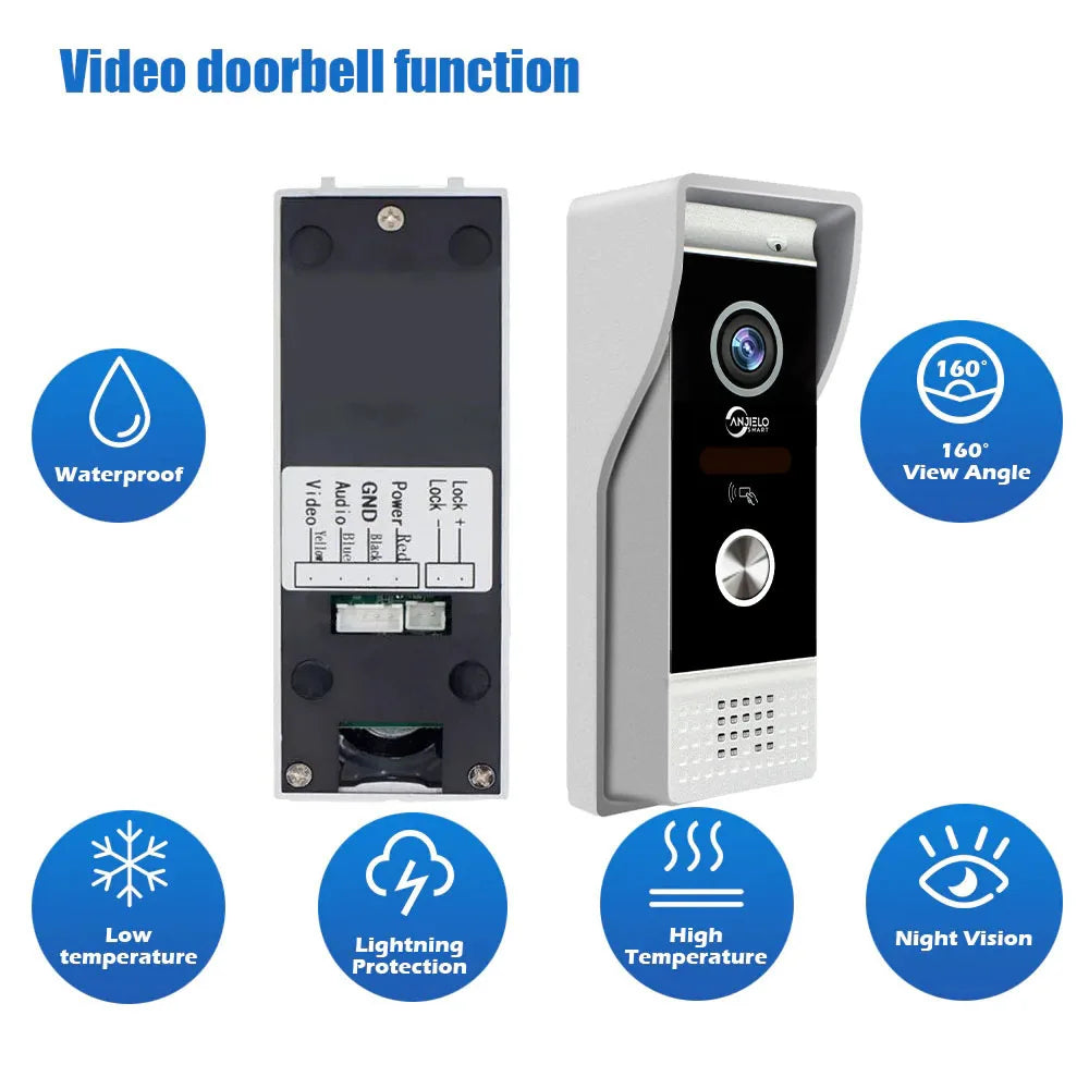 Video Intercom 1080P System DoorPhone for Home Wireless WiFi Smart Vid ...