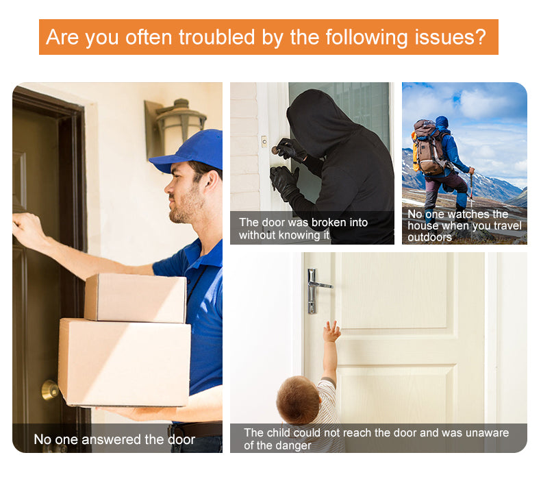 Anjielo 4.3-Inch Video Intercom Supports Multiple Languages Has Motion Detection Can Take Photos And Record Videos And Is Equipped With An Alarm Cat Eyes