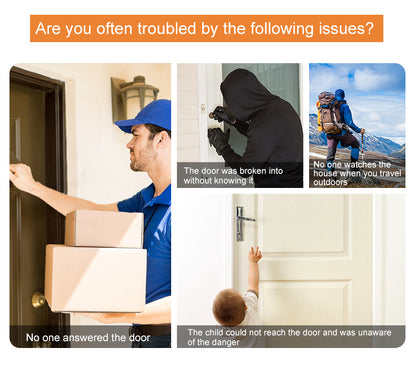 Anjielo 4.3-Inch Video Intercom Supports Multiple Languages Has Motion Detection Can Take Photos And Record Videos And Is Equipped With An Alarm Cat Eyes