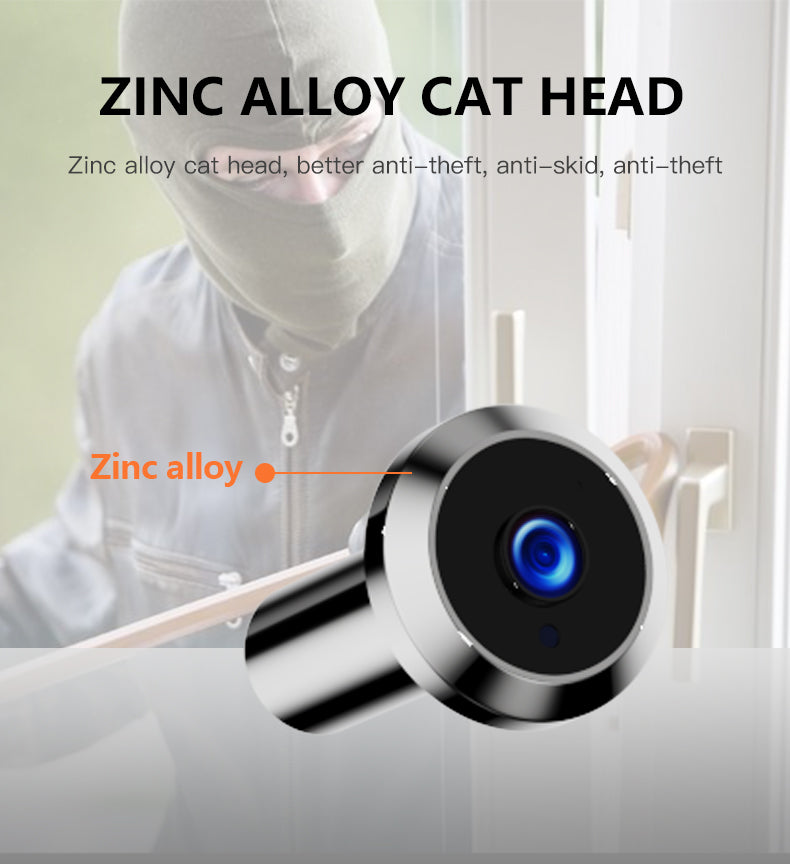 Anjielo 4.3-Inch Video Intercom Supports Multiple Languages Has Motion Detection Can Take Photos And Record Videos And Is Equipped With An Alarm Cat Eyes