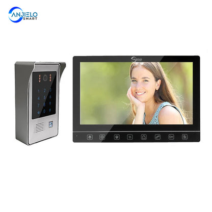 10 inch Screen Tuya 1080P Wifi Video Intercom Smart Home Door Bell Night Vision Camera with Monitor for Home Security