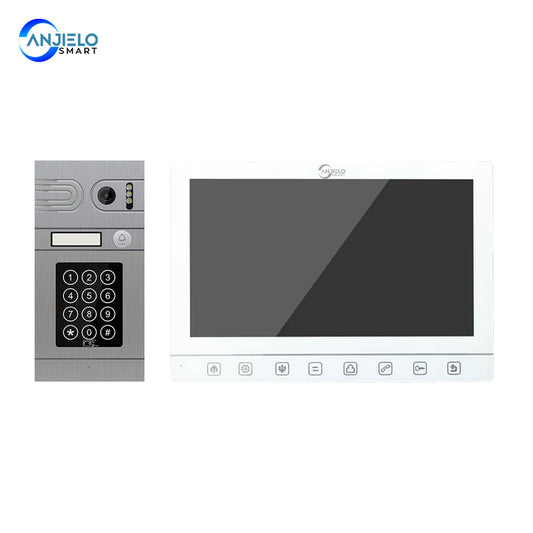 Tuya Smart App Remote Control WiFi Video Door Phone Intercom 7 inch  Screen Access Control System Motion Detection With Code Keypad/RFID Card