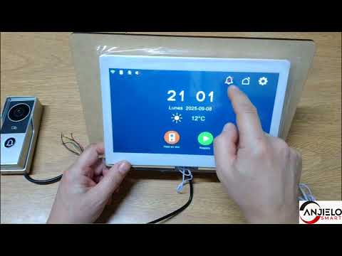 Anjielo Smart 2-Wire Video Doorbell Intercom System with 1080P Camera and 10 Inch Touch Screen, WiFi Video Door Phone Kit for Home Apartment