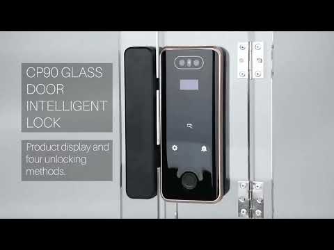 AnjieloSmart Anti-theft 3D Face Id Intelligent Glass Door Lock Smart Home APP Face Recognition Smart Door Lock