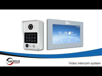 Anjielo Latest 4 wire Video Intercom System Photo Frame Video Doorbell 5 in 1 unlocking with Motion Detection for the Apartment Intercom System for Home Villa